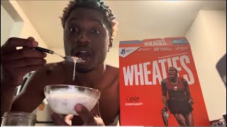 Taste Test Wheaties  Cereal 🥣 Michael Jordan amp LeBron James [upl. by Fredek369]