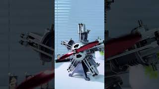 A starshaped V5 engine model toy that can be assembled [upl. by Atima420]