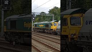 66566 departs Flitwick from Radlett Redland Roadstone to East Usk Yard Fhh 11924 [upl. by Ellevehs]