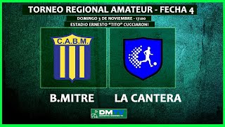 TORNEO REGIONAL AMATEUR  FECHA 4 B MITRE vs LA CANTERA [upl. by Simonette]