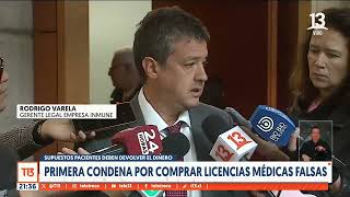 Primera condena por comprar licencias médicas falsas [upl. by Hgielrebma]