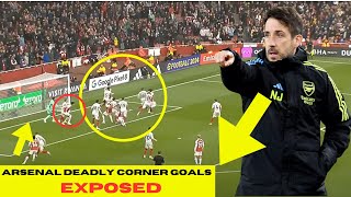 Arsenals DEADLY Corner Goals EXPOSED [upl. by Nevek]