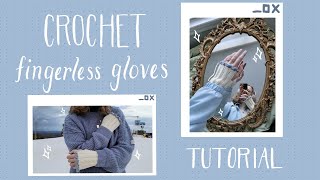 crochet fingerless glovesarm warmers tutorial 💖✨ [upl. by Nanine]