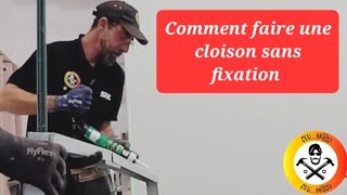 Comment faire une cloison sans fixation au sol [upl. by Puto]