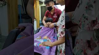 Baby hair cutting 🥰 pls subscribe dora keralababy babyfunnyshorts shortsfeed [upl. by Amar558]