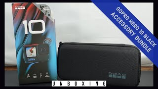 GoPro HERO 10 Black with Accessories Bundle  Unboxing [upl. by Yra896]