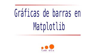 Gráficas de barras en Matplotlib [upl. by Viking638]