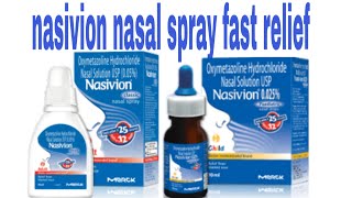 Nasivion nasal spray fast relief block nose in 25second [upl. by Alfons336]