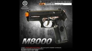 Handgun Beretta M8000 Cougar Airsoft gun spring BBG [upl. by Azial]