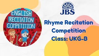 Rhyme Recitation Competition  Class  UKGB [upl. by Harriott]