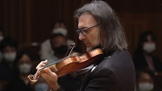 Leonidas Kavakos  Brahms Violin Concerto in D major  Herbert BlomstedtNHK Symphony Orchestra [upl. by Harewood455]