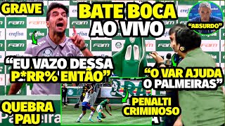 O BATE B0CA AGRESSlV0 DE ABEL FERREIRA COM REPÓRTER APÓS PENALTI CRlMIN0S0 NO VEXAME DO PALMEIRAS [upl. by Adelind]