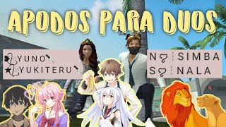 💓APODOS PARA DUOS EN FREE FIRE  NOMBRES PARA DUOS  APODOS DE ANIME PARA DUOS EN FREE FIRE💓 [upl. by Gnaig]