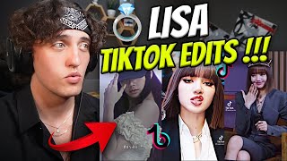 BLACKPINK LISA TIKTOK COMPILATION 😍  REACTION [upl. by Arundel]