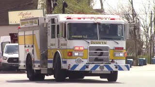 Berwyn fire company engine 22 responding to a fire alarm [upl. by Ahael]