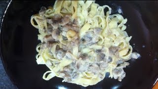 Паста с шампиньонами Thermomix рецепт [upl. by Inajna]