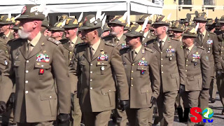 Al via la sfilata dellAdunata Nazionale Alpini a Treviso [upl. by Aiekam423]