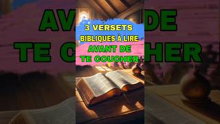 3 Verset biblique à lire avant de te coucher versetbiblique psaume91 priere dieu amen seigneur [upl. by Buyse]