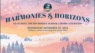 2024 Middle School Harmonies amp Horizons Winter Concert [upl. by Herm]