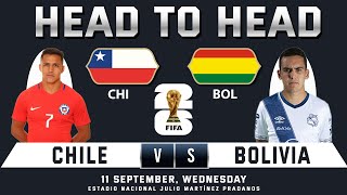 CHILE vs BOLIVIA  WORLD CUP QUALIFIER  Prediction amp Head to Head Stats  CHI vs BOL [upl. by Ainoval]