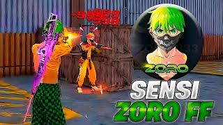 Top 3 Sensibilidades Del TIK TOKER ZORO FF en Free Fire😈 [upl. by Durstin528]