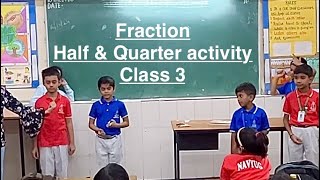 Class 3 Maths chapter8 “Fair Share” Half amp Quarter Activity [upl. by Noda]