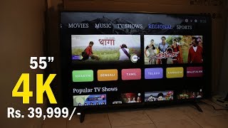 Mi LED TV 4X PRO review best 4K TV HDR 10 to buy in India  Rs 39999 [upl. by Neelyar79]