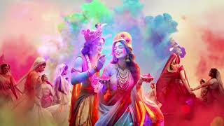 holi background video no copyright video Radha Krishna holi [upl. by Rodina236]