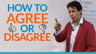 Conversation Skills How to agree or disagree in English [upl. by Ahsiek]