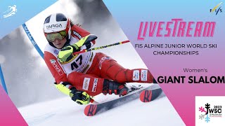 LIVE FIS Alpine Junior World Ski Championships 2023 St Anton  Womens Giant Slalom [upl. by Anneliese592]