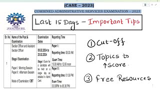 💥CSIR ASO 2023 I Last 15 Days 💥 [upl. by Nicolette]