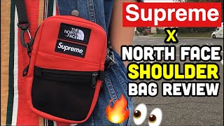 SUPREME NORTH FACE SHOULDER BAG REVIEW [upl. by Lora]