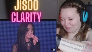 FIRST Reaction to JISOO  CLARITY 😱😍 BLACKPINK SOLO [upl. by Annabela]