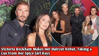 Victoria Beckham Makes Her Haircut Debut Taking a Cue from Her Spice Girl Days [upl. by Gildus]