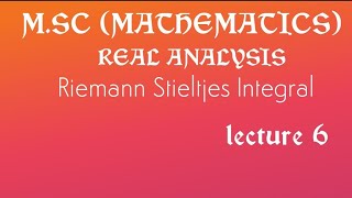 Riemann Stieltjes integral theorem 3 [upl. by Aileek]