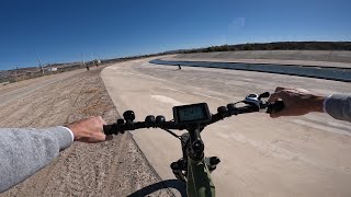 Saturday Las Vegas Ebike Ride to Wetlands Park Arroyo Wash Dirt Trails on HAOQI Cheetah e bike [upl. by Hsepid]