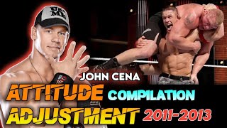 WWE John Cena Attitude Adjustment AA Compilation 20112013 [upl. by Reisinger876]