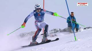 AUDI FIS Ski World Cup  Mens Slalom  Gurgl AUT 1st run Nov 18 2023 [upl. by Xella]