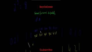 Binary to Octal Made Easy Handling Decimals Like a Pro digitallogic computerdesign mathtrick [upl. by Pagas]