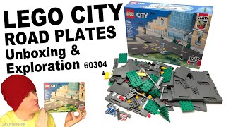 LEGO City Road Plates 60304 Unboxing Exploration amp Review [upl. by Alberic]