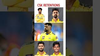 All teams retained players ipl2025 iplretention rcb csk srh kkr [upl. by Hancock357]