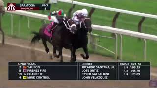 Firenze 🔥 takes another bite in the Forego  Saratoga Race Course savage [upl. by Areic830]