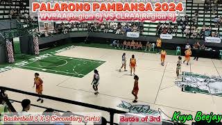 SEMIFINALSPALARONG PAMBANSA 2024WVRAA VS CLRAASECONDARY WOMENs BASKETBALL KuyabeeJay [upl. by Elli]