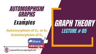 GRAPH AUTOMORPHISM GROUP  AUTOMORPHISM OF C₃ OR K₃  AUTOMORPHISM OF C₅  URDU [upl. by Finer]