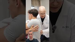 Loud Back Crack Chiropractor Manipulation Back pain chiropractor backpain [upl. by Carlson]