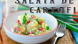 Salata de cartofi cu sunca verdeturi si sos de iaurt [upl. by Sophie]