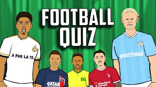 ⚽️FOOTBALL QUIZ⚽️ Can you guess the football clues Frontmen 74 feat Ronaldo Messi Haaland [upl. by Nalym]