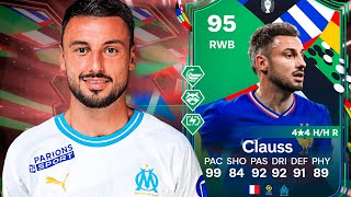 ¡TOP 3 MEJORES LATERALES DEL JUEGO 95 Jonathan CLAUSS UEFA Euro PTG SBC PLAYER REVIEW  EA FC 24 [upl. by Evelunn570]