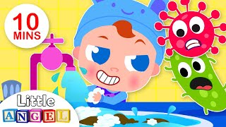 Wash your Hands  Healthy Habits  Kids Songs by Little Angel [upl. by Mallorie]