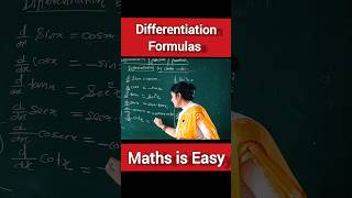 Differentiation Formulas 🔥 Class 11 and Class 12 derivatives shorts ytshort [upl. by Irra325]